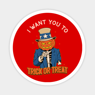 Trick-or-Treat Uncle Sam Magnet